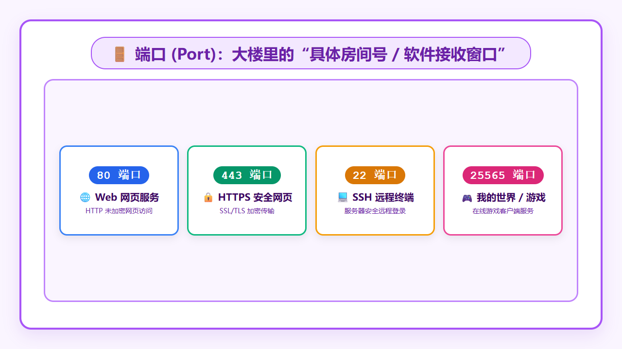 端口 (Port) 门牌号示意图