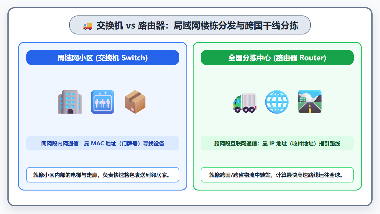 局域网与全国快递分拣中心示意图